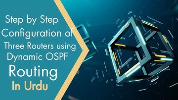 How to Configure Three routers with OSPF routing using CLI in Urdu / Hindi