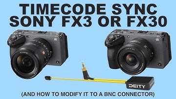 Deity Timecode Adapter for SONY FX3 & FX30 (how-to modify to BNC)