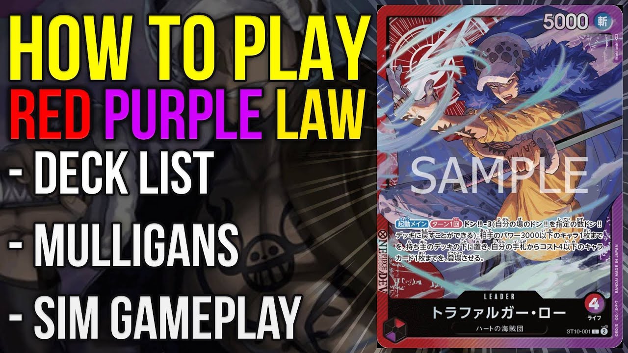 How to play Red Purple Law (InDepth) One Piece Card Game YouTube