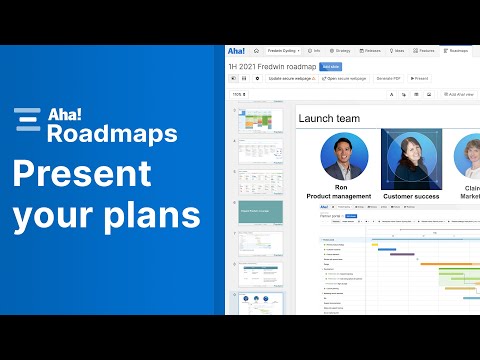 Aha! Roadmaps | Presentations overview