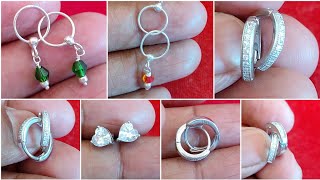 Silver Studs earrings with price/Silver hoop earrings designs with price @saijewellerssj16