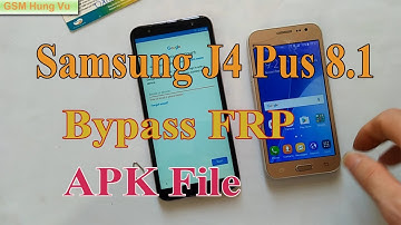 Bypass FRP Samsung J4 Plus Android Oreo 8.1 File APK.