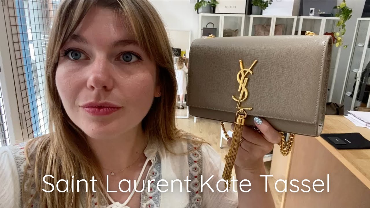 YSL BAG UNBOXING⎜KATE SMALL BAG WITH TASSEL 