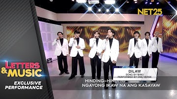 One Verse - Dilaw (NET25 Letters and Music Performance)