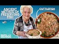 97yr old Ines Makes Cuttlefish "a sarsa" — Ancient Method of Preserving Fish | Pasta Grannies