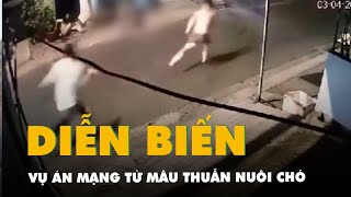 Camera ghi hình vụ án mạng từ mâu thuẫn nuôi chó ở quận Bình Tân