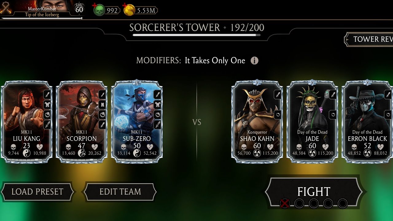 🐍Sorcerer's Tower 192 Fight + Reward ☠️ Mortal Kombat Mobile Gameplay