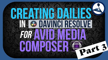 Creating Dailies in Davinci Resolve for Avid Media Composer (Part 3/7)