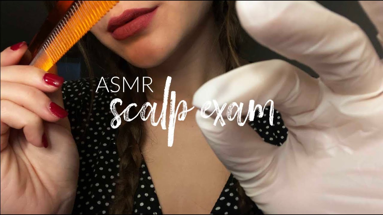 ASMR FR - RP Examen du cuir chevelu (scalp exam) 🌸 (peigne, gants, massage..)