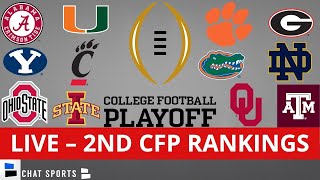 CFP Rankings LIVE – Top 25 Teams In 2nd College Football Playoff Rankings For 2021