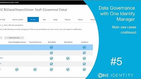 One Identity Manager | Data Governance with 1IM #5 | Main use cases