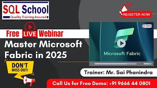 Free Webinar on Microsoft Fabric  (Comparison With Azure) I From #sqlschool I #freewebinar #training