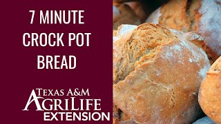 7 Minute Crock Pot Bread