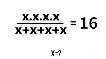 Germany | Can You solve this? | A tricky maths olympiad question solution :X=?