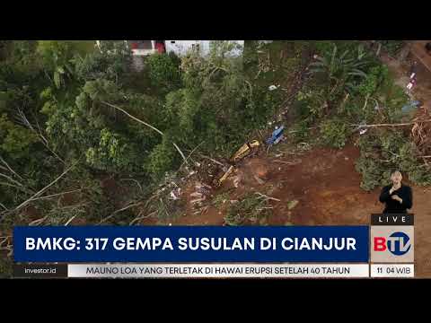 BMKG: 317 Kali Gempa Susulan di Cianjur
