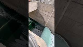 Water Slide From Dam Spillway Gate