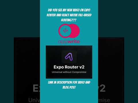 Expo Router File Based Routing  and React Native Videos Update