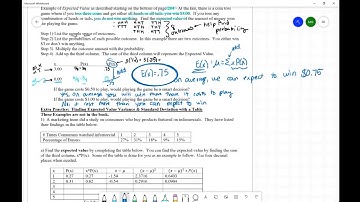 5.1 - Discrete Random Variable Notes