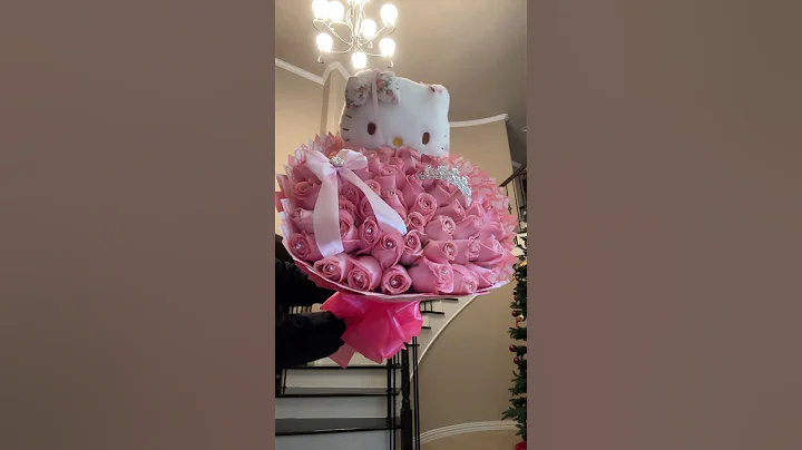🎀🎀 #hellokitty #flowers #reel #shorts #diybouquet #parati #sanrio #roses #pink #shortsfeed #fyp