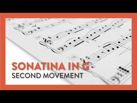 How to Play "Sonatina in G" 2nd Movement - Right Hand | Piano Lesson — Music video cover
