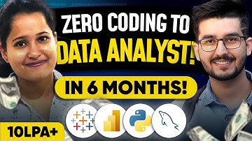 From 0 in Coding to DATA ANALYST in 6 Months ⭐ | Data Analyst Roadmap, Syllabus, Interview, Package✅