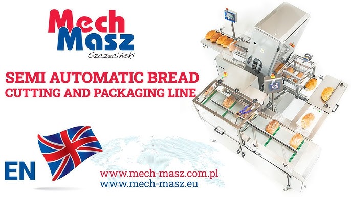 Semi auto bread slicing and packaging line - MECH-MASZ Szczeciński
