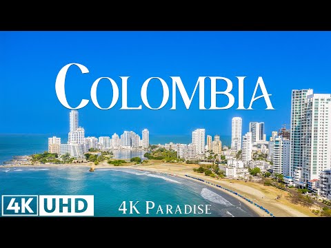 Colombie 4K • Film de relaxation panoramique avec musique relaxante et paisible et vidéo sur la natu
