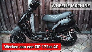 Werken aan een ZIP 172cc luchtgekoeld + wheelies | #17