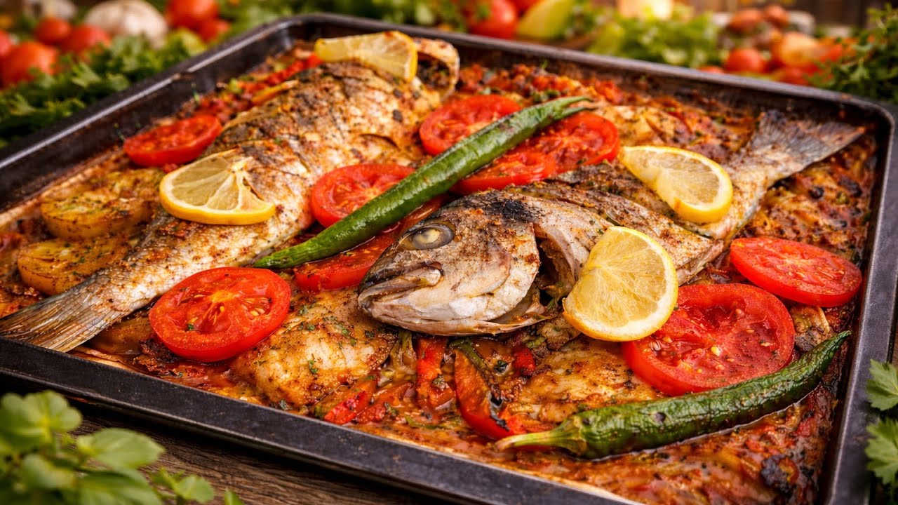 الذ واسرع لاطة الحوت في فران وسهل كتجي بنينة المذاق بسلام بطريقة مختلفة 