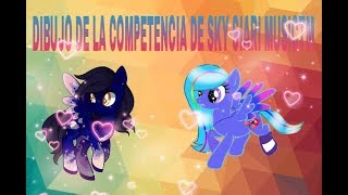 EL DIBUJO PARA LA COMPE DE SKY SIARI MUSICTM|Rainbow Sparkle Express Su canal en la descripción!