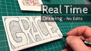 Information Daring the Algoritm - Bubble lettering Day 10 - Grace Update