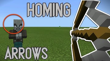 How to make HOMING ARROWS ( Heat Seeking ) in MCPE 1.2!!