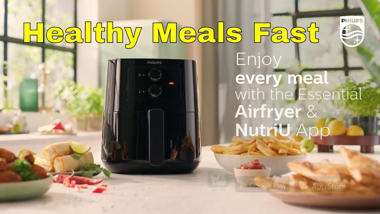 Ongemak Stun doen alsof 🍳Philips Essential Airfryer (HD9200/91) Healthy Meals Fast - YouTube