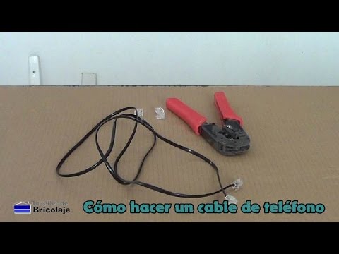 Video: Cómo Hacer Un Cable Telefónico