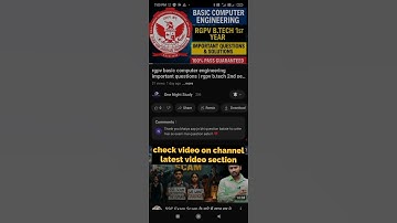 rgpv basic computer engineering important questions | #rgpv