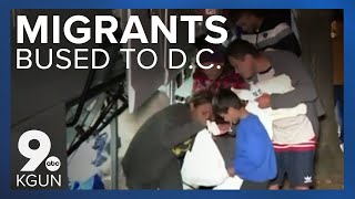 Migrants bused to D.C. home of VP Harris