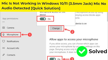 Mic Is Not Working in Windows 10/11 (3.5mm Jack) Mic No Audio Detected [Quick Solution]