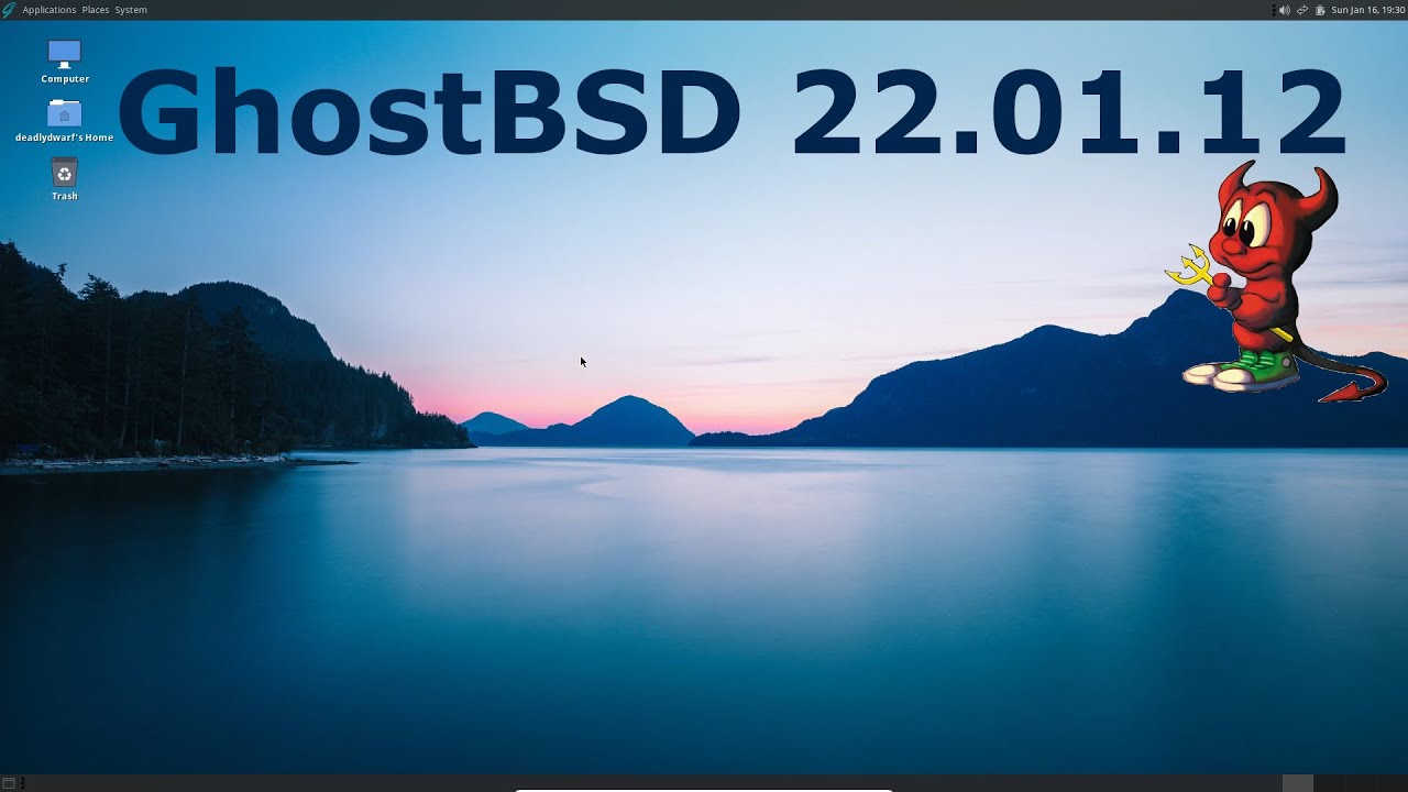 GhostBSD 22.01.12 Full Tour - YouTube