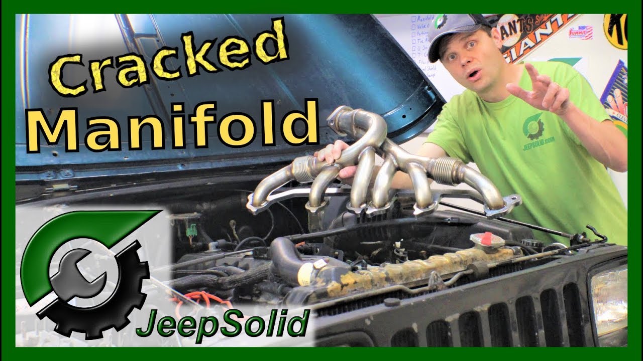 Exhaust Manifold Jeep Wrangler YJ: Replace Jeep Manifold - YouTube