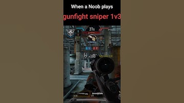 noob plays 1v3 gunfight sniper