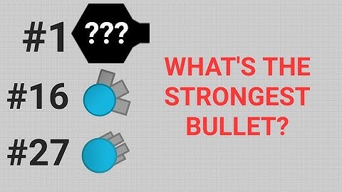 Diep.io - Durability comparison of all bullets