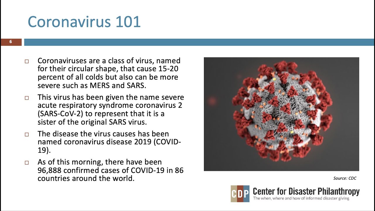 COVID-19 Coronavirus: How Philanthropy Can Respond webinar