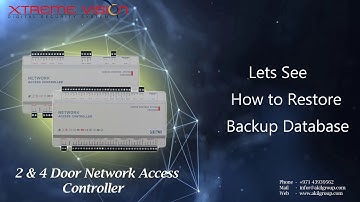 How to do Database Backup & Restore for Xtremevision Access Control Software (Web Access System)?