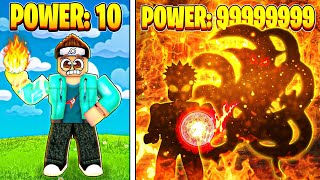 $1 VS $1,000,000 FIRE POWER IN ELEMENTAL TYCOON ROBLOX!!