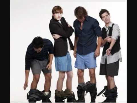 Big Time Rush getting naked.