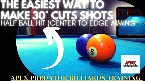 THE  AIMING SECRET TO POCKETING 30° CUT SHOTS| BALL POCKETING SECRET REVEALED