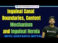 Inguinal Canal Boundaries, Contents, Mechanism & Inguinal Hernia | NEET PG 2021 | Chetanya Mittal