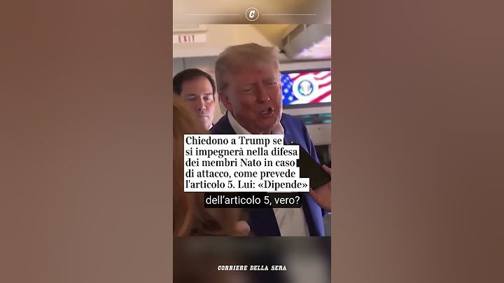 Chiedono a Trump se si impegnerà nella difesa dei membri Nato in caso di attacco. Lui: «Vedremo»