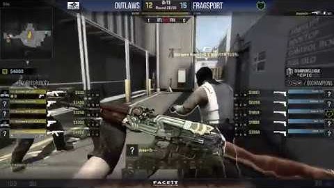 Outlaws.GG dream3r 1vs2 clutch kill on Nuke #CSGO #Stream #HLTV #eSports