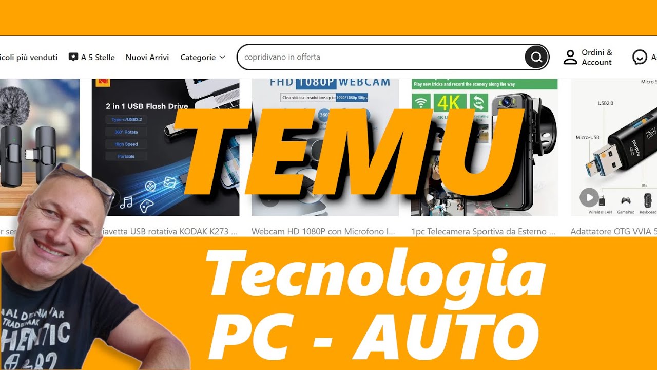 Acquisti tecnologici PC - Auto - Tempo Llibero su #TEMU Maxi Unboxing Tech | Maggiolina